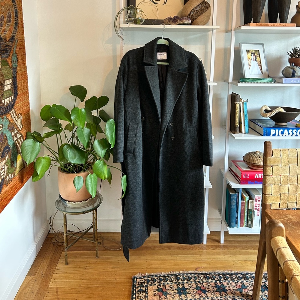 Old Navy gray double breasted coat